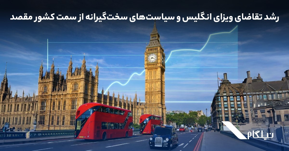 رشد تقاضای ویزای انگلیس و سیاستهای سختگیرانه از سمت کشور مقصد رشد تقاضای ویزای انگلیس و سیاستهای سختگیرانه از سمت کشور مقصد