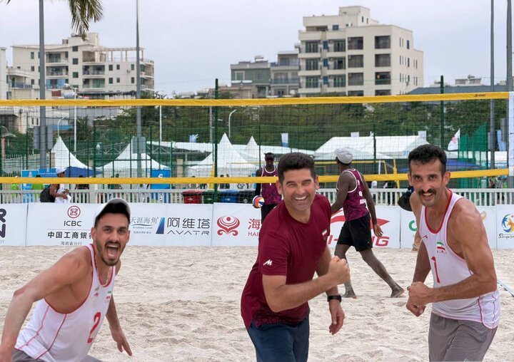 دومین پیروزی برای تیم والیبال ساحلی «الف» ایران دومین پیروزی برای تیم والیبال ساحلی «الف» ایران