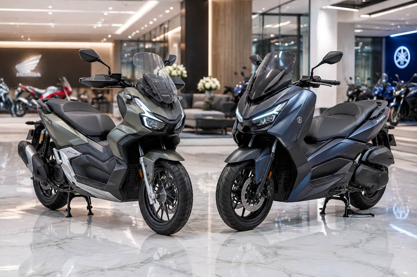 دوئل اسکوترهای لوکس؛ آیا هوندا ADV 160 بخریم یا یاماها XMAX 250؟ دوئل اسکوترهای لوکس؛ آیا هوندا ADV 160 بخریم یا یاماها XMAX 250؟